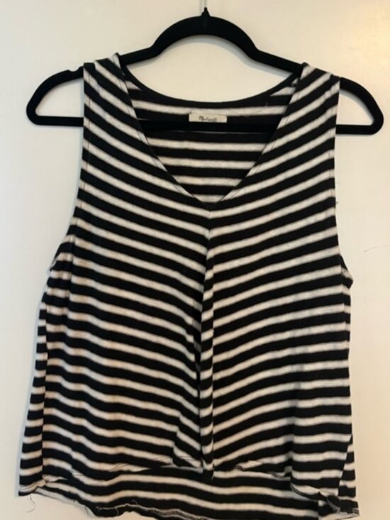 Tops - Black and White Tank Top
